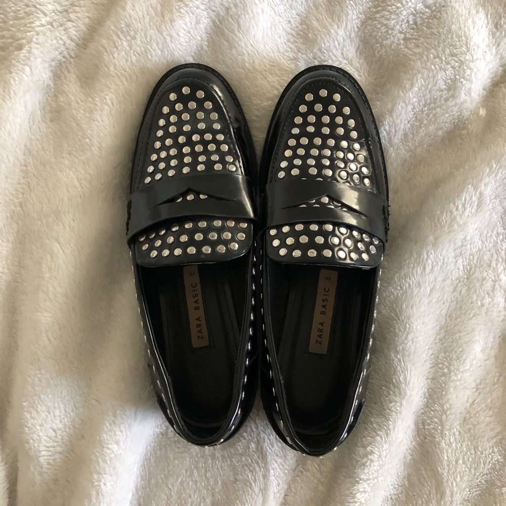 Black loafers